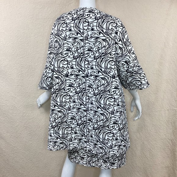 Sara Campbell 2-pc Swing Coat & Skirt Set 1X/XL - Picture 5 of 16